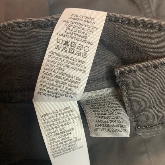 ❌SOLD❌Lucky Brand the Cargo Midrise Grey Pants 00 24 - Picture 10 of 11